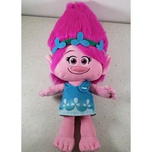 DreamWorks Trolls 18-INCH POPPY PLUSH DOLL ~ Stylin' Pink Hair Series Mad Cute
